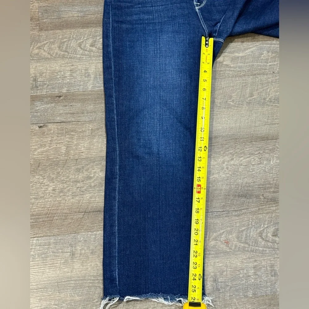 L'AGENCE Womens High-Rise Wide-Leg Cropped Jeans Size 29 Stretch